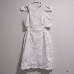 Flirty White Daisy Dress with Cutouts - NWOT